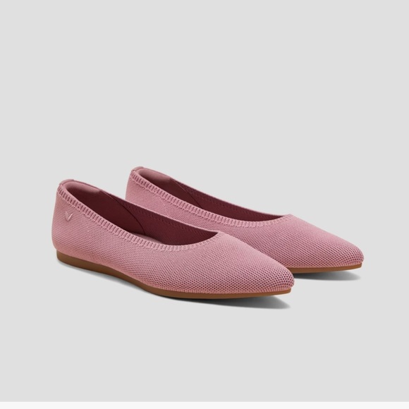 Vivaia Pointed-Toe Flat Dancers Mauve Pink Size 39, US 8 Ballet Flats Casual - Picture 3 of 15